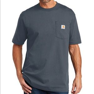 NWT Carhartt Original Fit Short-Sleeve Pocket T-Shirt, Bluestone, Large